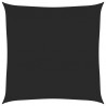 Żagiel przeciwsłoneczny, 160 g/m², czarny, 7x7 m, HDPE
