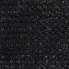 Żagiel przeciwsłoneczny, 160 g/m², czarny, 7x7 m, HDPE