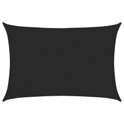 Żagiel przeciwsłoneczny, 160 g/m², czarny, 2x3 m, HDPE