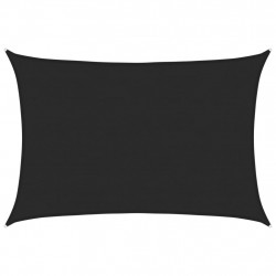 Żagiel przeciwsłoneczny, 160 g/m², czarny, 5x6 m, HDPE