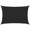 Żagiel przeciwsłoneczny, 160 g/m², czarny, 5x6 m, HDPE