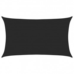 Żagiel przeciwsłoneczny, 160 g/m², czarny, 5x8 m, HDPE