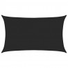 Żagiel przeciwsłoneczny, 160 g/m², czarny, 5x8 m, HDPE
