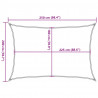 Żagiel przeciwsłoneczny, 160 g/m², brązowy, 2x2,5 m, HDPE