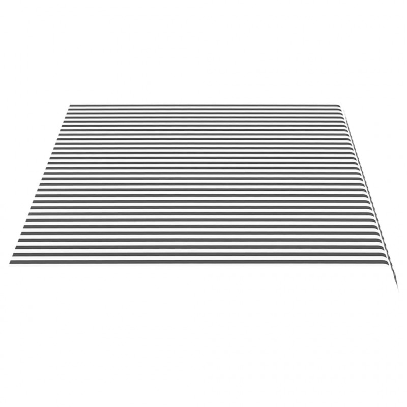 Zapasowa tkanina na markizę, antracytowo-biała, 4,5x3 m