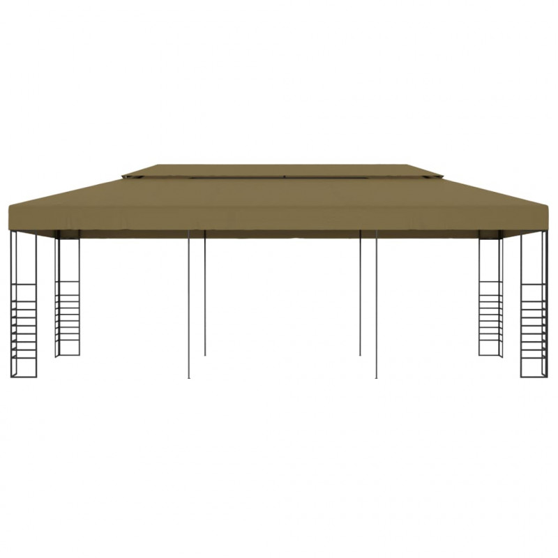 Altana ogrodowa, 6 x 3 x 2,7 m, taupe, 180 g/m²