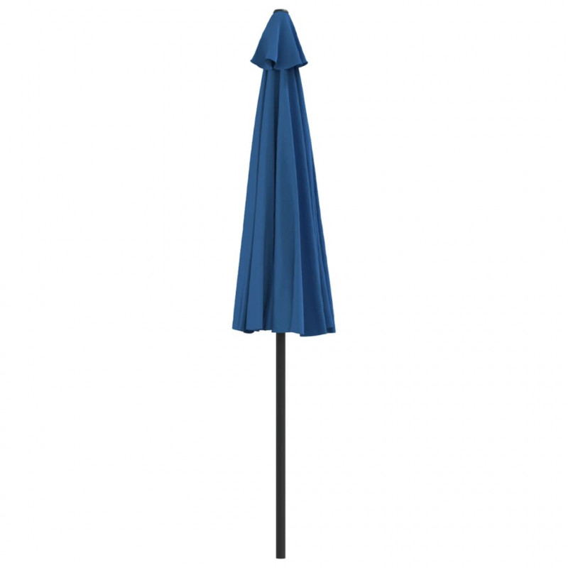 Półparasol balkonowy, aluminium, niebieski, 270x144x222 cm