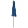 Półparasol balkonowy, aluminium, niebieski, 270x144x222 cm