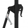 Parasol ogrodowy z LED, ścienny, 300 cm, niebieski