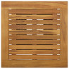 Stolik barowy, czarny, 60x60x110 cm, rattan PE i lita akacja