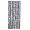 Zasłona przeciwko owadom, srebrna, 90x200 cm, szenil