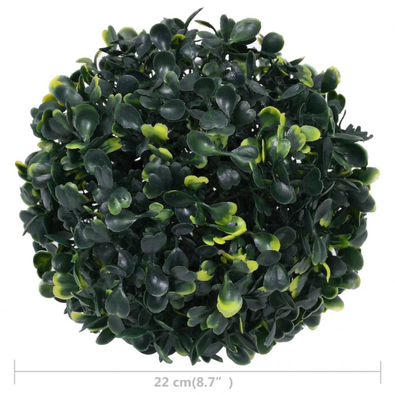 Kule sztucznego bukszpanu, 2 szt., 22 cm