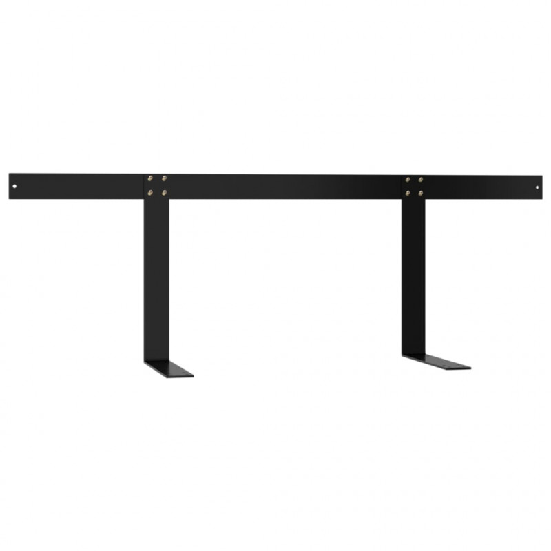 Oparcie do sofy z palet, czarne, 110 cm, żelazo