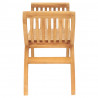 Ławka ogrodowa, 126 cm, lite drewno tekowe