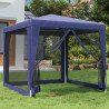 Namiot z 4 ścianami z siatki, niebieski, 2,5x2,5 m, HDPE