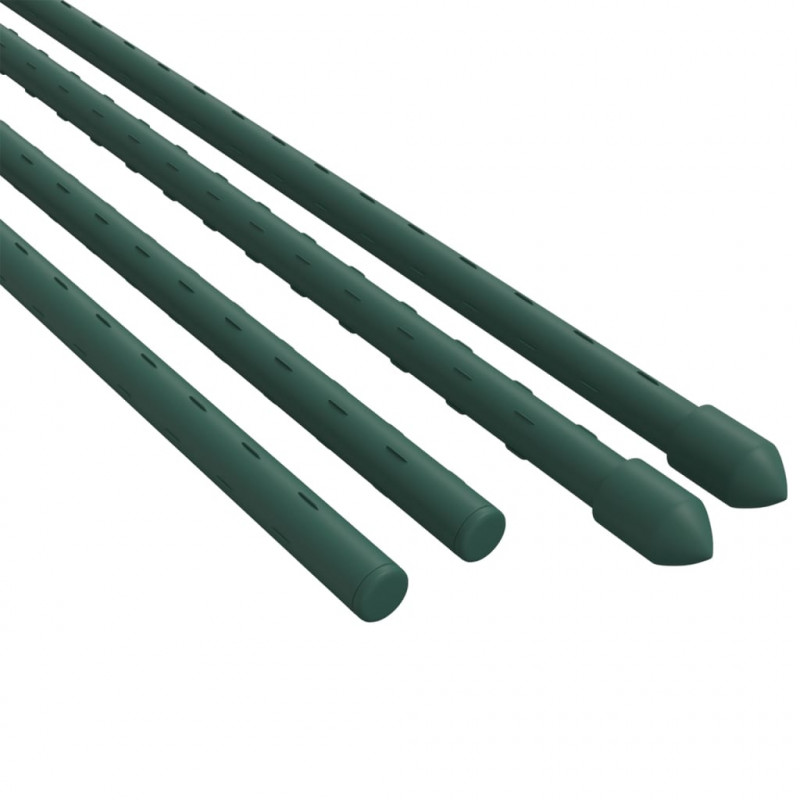 Podpórki do roślin, 30 szt., zielone, 60 cm, stalowe