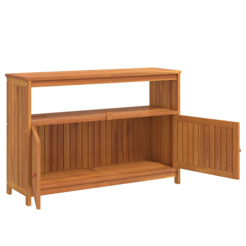 Ogrodowy stolik konsolowy, 110x35x75 cm, lite drewno akacjowe