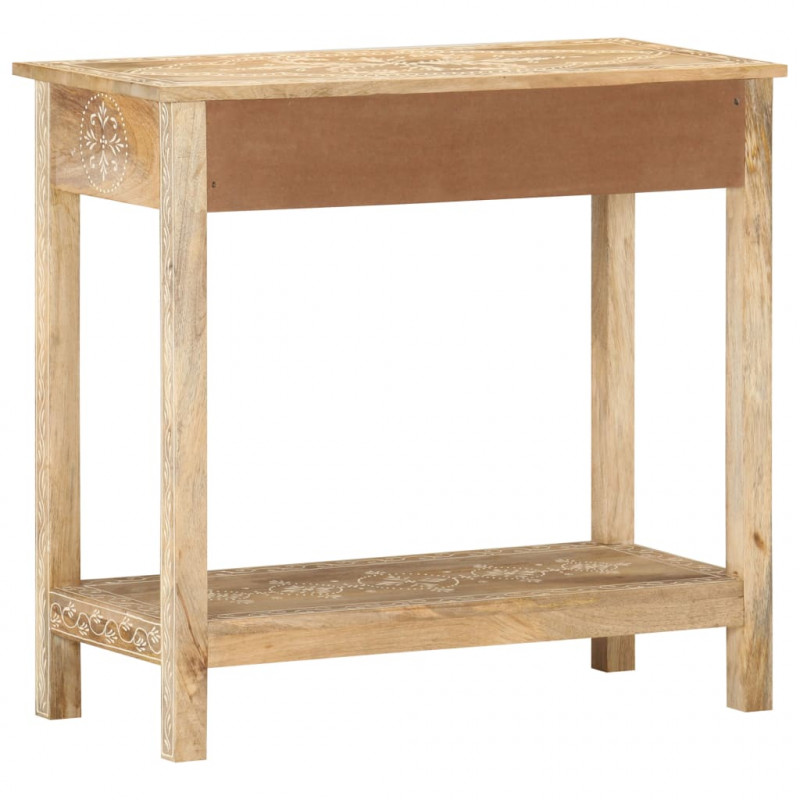 Stolik typu konsola, 80x35x74 cm, lite drewno mango