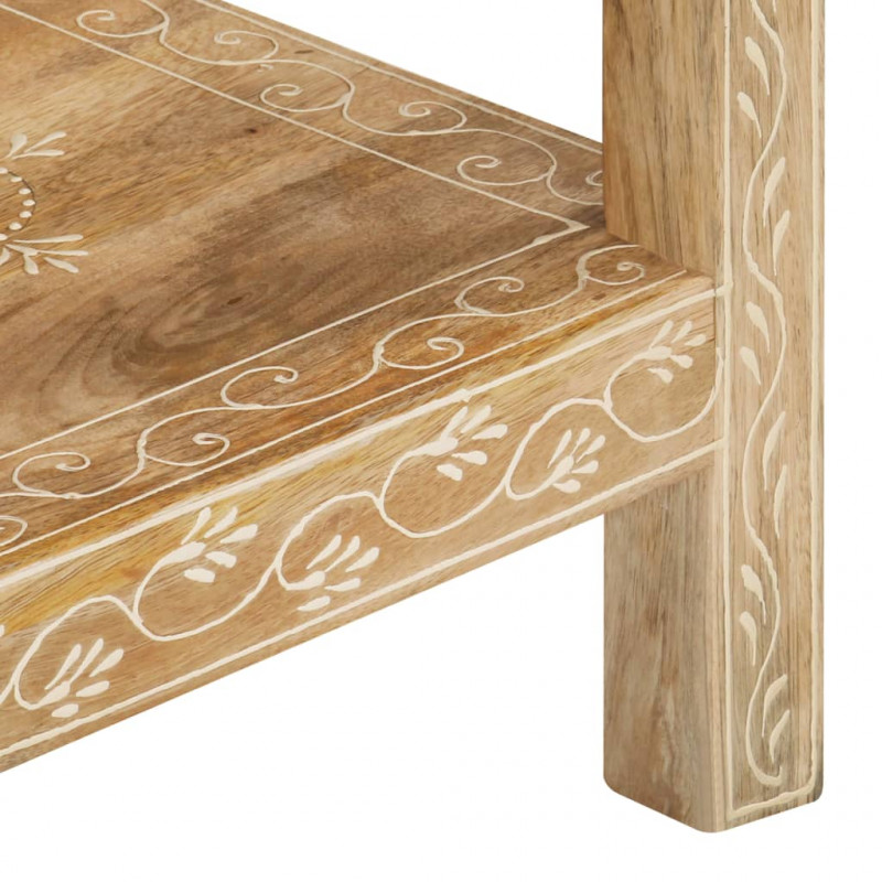 Stolik typu konsola, 80x35x74 cm, lite drewno mango