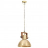 Industrialna lampa wisząca, 25 W, mosiężna, okrągła, 30 cm, E27