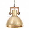 Industrialna lampa wisząca, 25 W, mosiężna, okrągła, 30 cm, E27