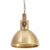 Industrialna lampa wisząca, 25 W, mosiężna, okrągła, 30 cm, E27