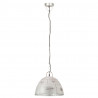 Industrialna lampa wisząca, 25 W, srebrna, okrągła, 31 cm, E27