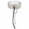Industrialna lampa wisząca, 25 W, srebrna, okrągła, 31 cm, E27