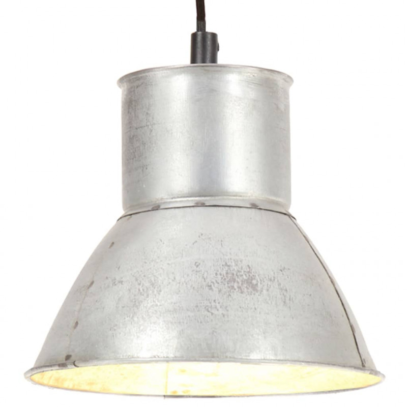 Lampa wisząca, 25 W, kolor srebra, okrągła, 17 cm, E27
