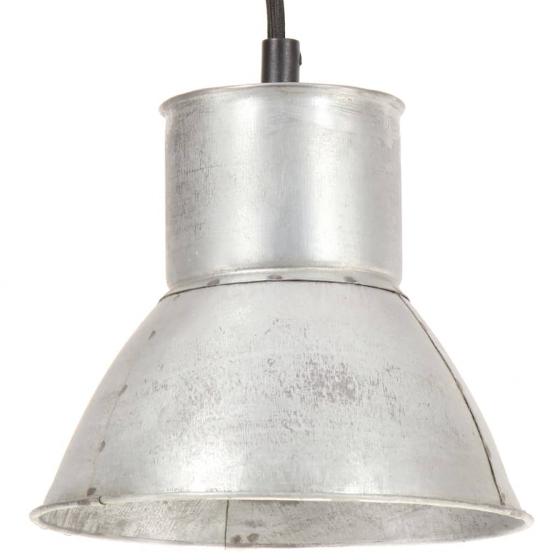 Lampa wisząca, 25 W, kolor srebra, okrągła, 17 cm, E27