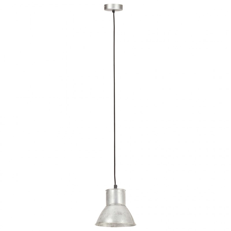 Lampa wisząca, 25 W, kolor srebra, okrągła, 17 cm, E27