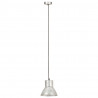 Lampa wisząca, 25 W, kolor srebra, okrągła, 17 cm, E27
