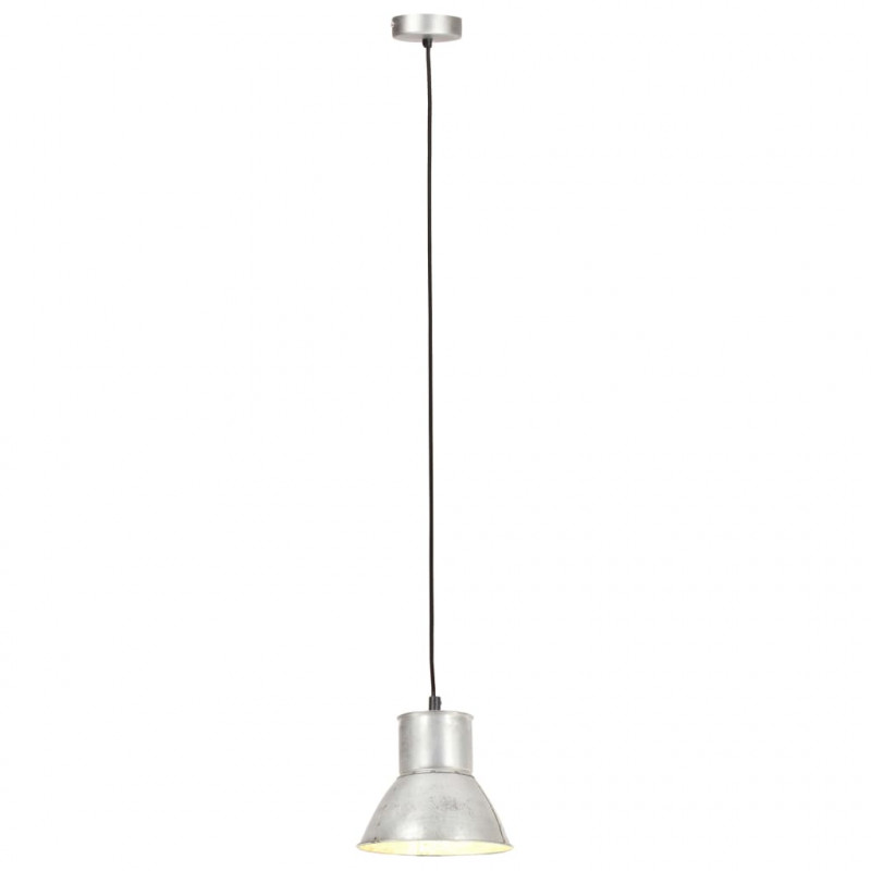 Lampa wisząca, 25 W, kolor srebra, okrągła, 17 cm, E27