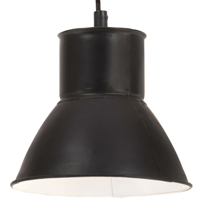 Lampa wisząca, 25 W, czarna, okrągła, 17 cm, E27