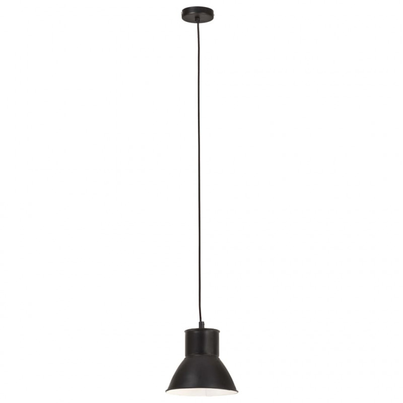 Lampa wisząca, 25 W, czarna, okrągła, 17 cm, E27