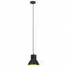 Lampa wisząca, 25 W, czarna, okrągła, 17 cm, E27