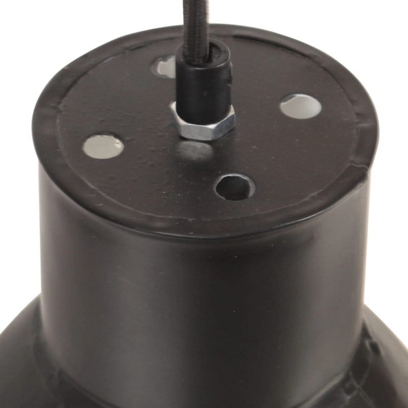 Lampa wisząca, 25 W, czarna, okrągła, 17 cm, E27