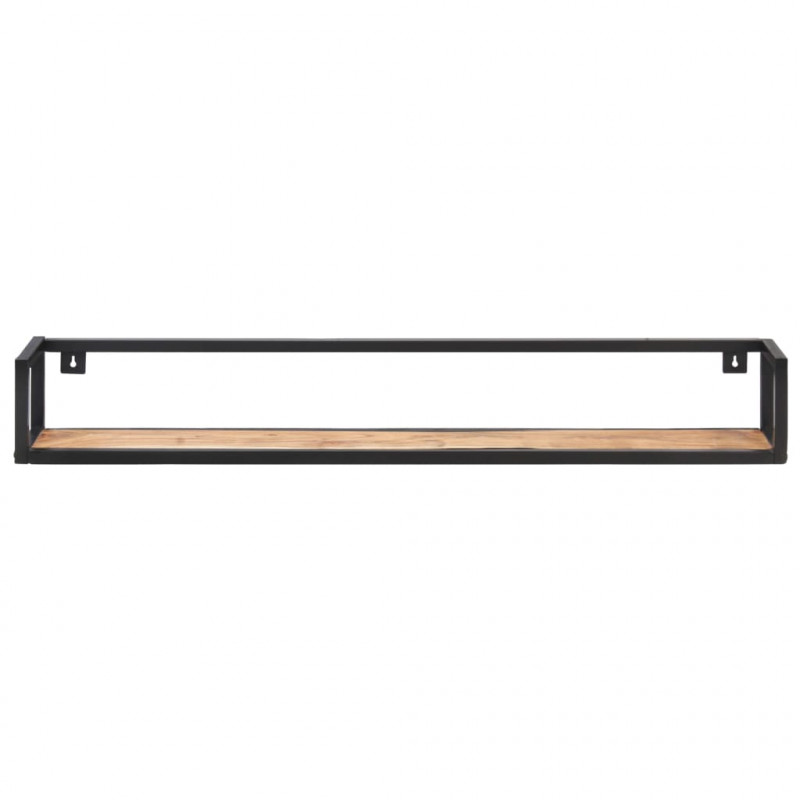 Półki ścienne, 2 szt., 120 cm, lite drewno akacjowe