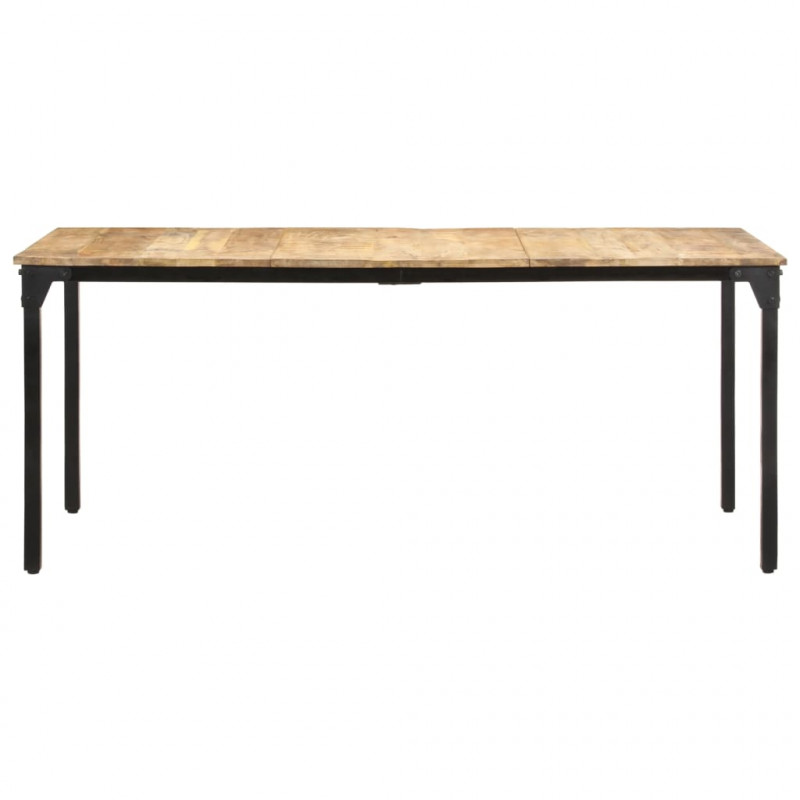 Stół jadalniany, 180 x 90 x 76 cm, surowe drewno mango