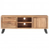 Szafka pod TV, 120x30x42 cm, drewno akacjowe, naturalna krawędź