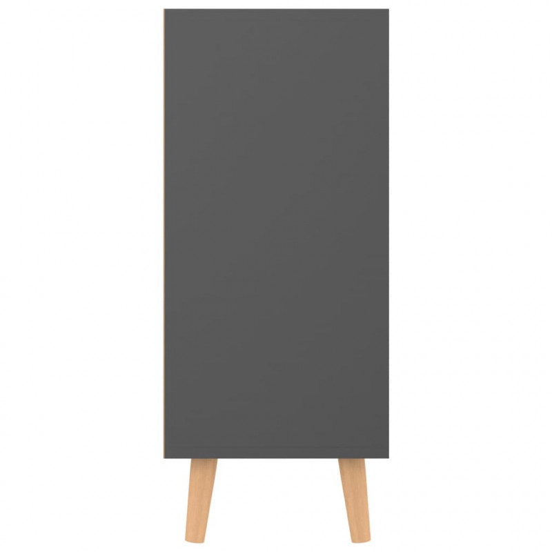 Szafka, szara, 90x30x72 cm, materiał drewnopochodny