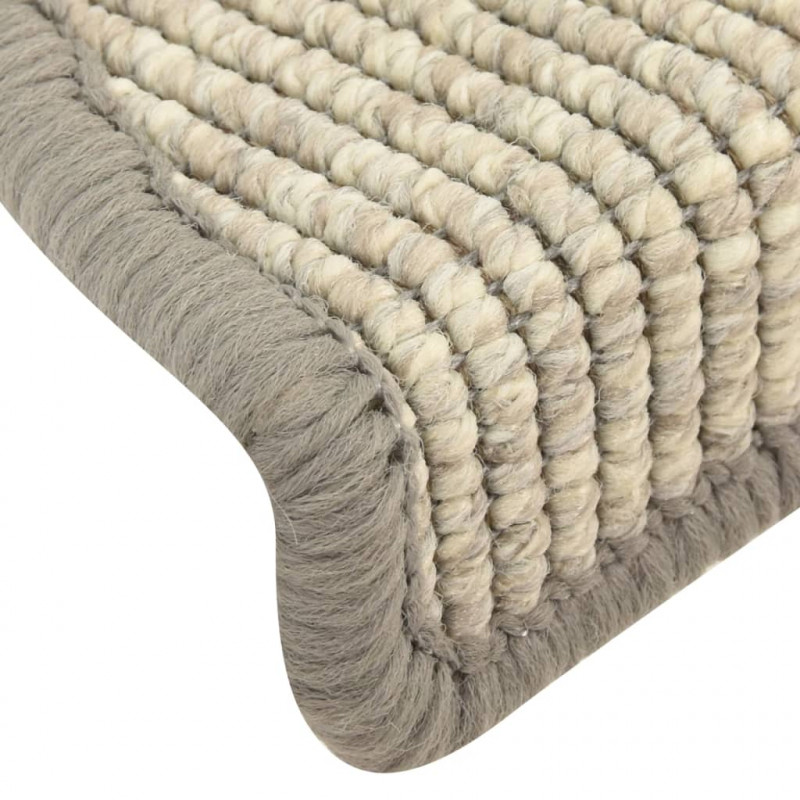 Samoprzylepne nakładki na schody, 15 szt., 56x17x3 cm, srebrne