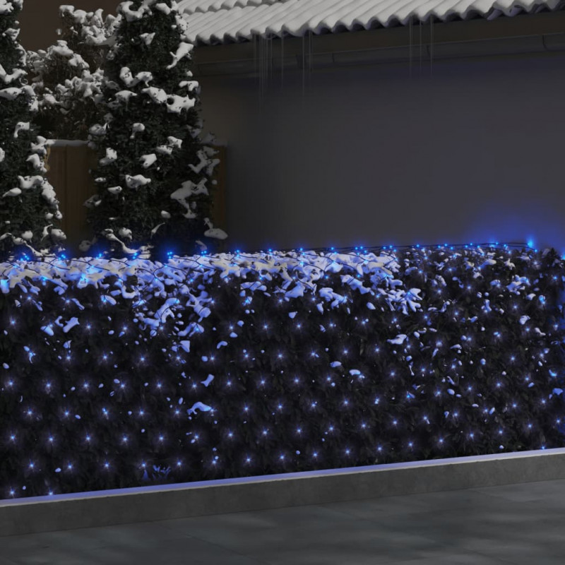 Siatka lampek, niebieskie światło, 3x3 m, 306 LED