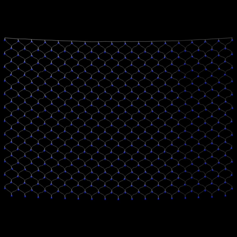 Siatka lampek, niebieskie światło, 3x3 m, 306 LED