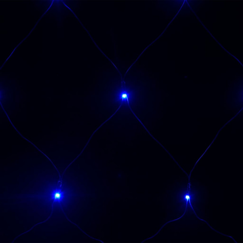 Siatka lampek, niebieskie światło, 3x3 m, 306 LED