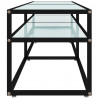 Szafka pod TV, biały marmur, 160x40x40,5 cm, szkło hartowane
