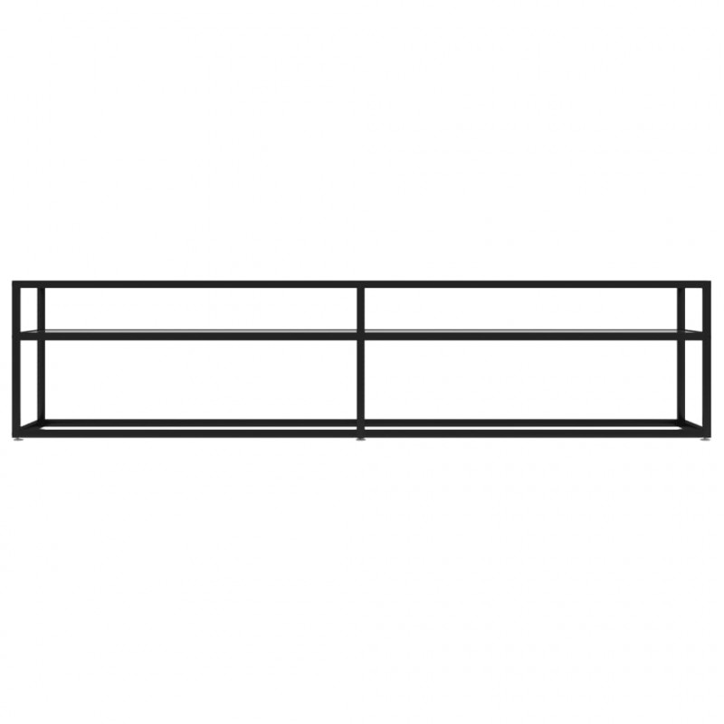 Szafka pod TV, przezroczysta, 180x40x40,5 cm, hartowane szkło
