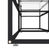 Szafka pod TV, przezroczysta, 180x40x40,5 cm, hartowane szkło