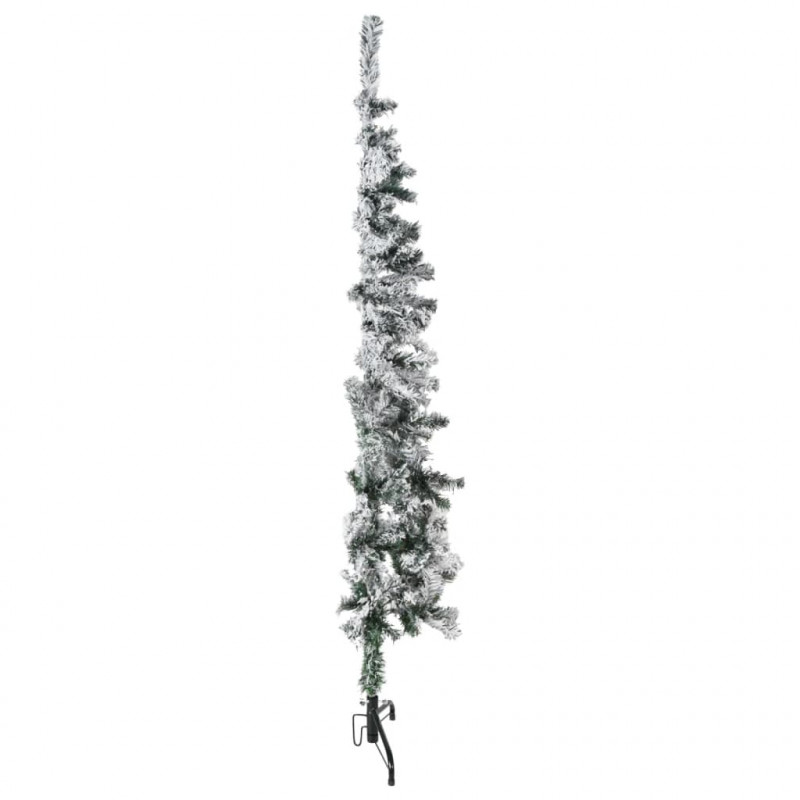 Smukła choinka połówka, sztuczna, ośnieżona, 150 cm