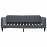 Sofa z materacem do spania, ciemnoszara, 100x200 cm, aksamit